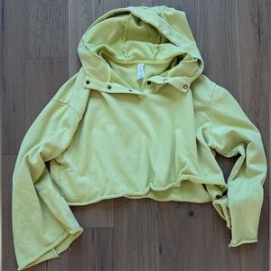 Women's Yellow Hooded Sweater